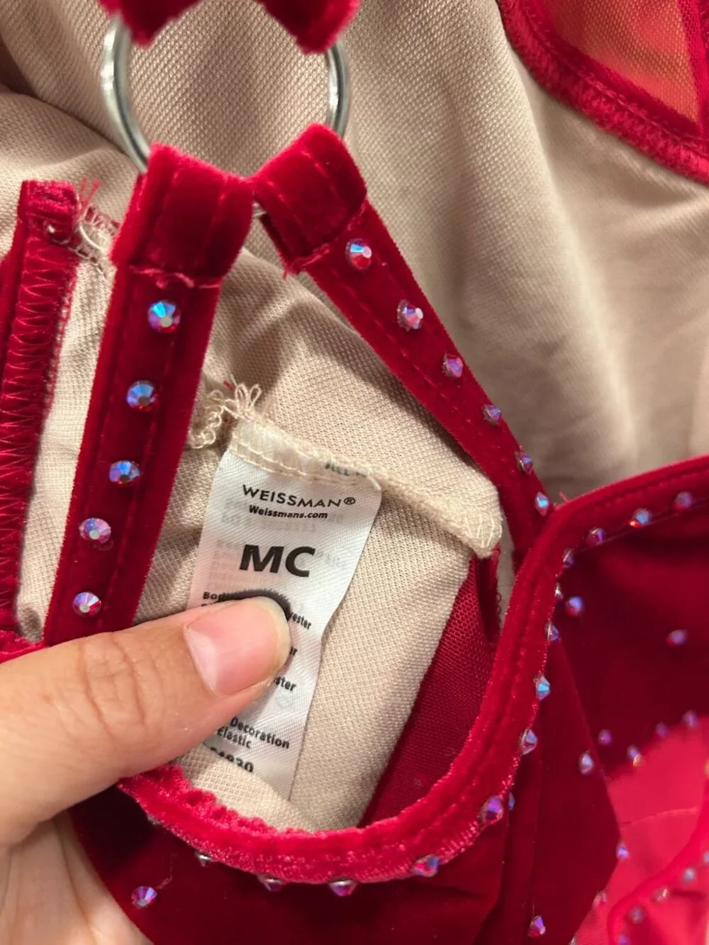 Red Velvet Dance Costume